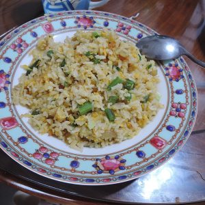 Fried Rice & Peppered Fish